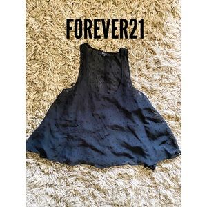 Swiss Dot Black Tank Top